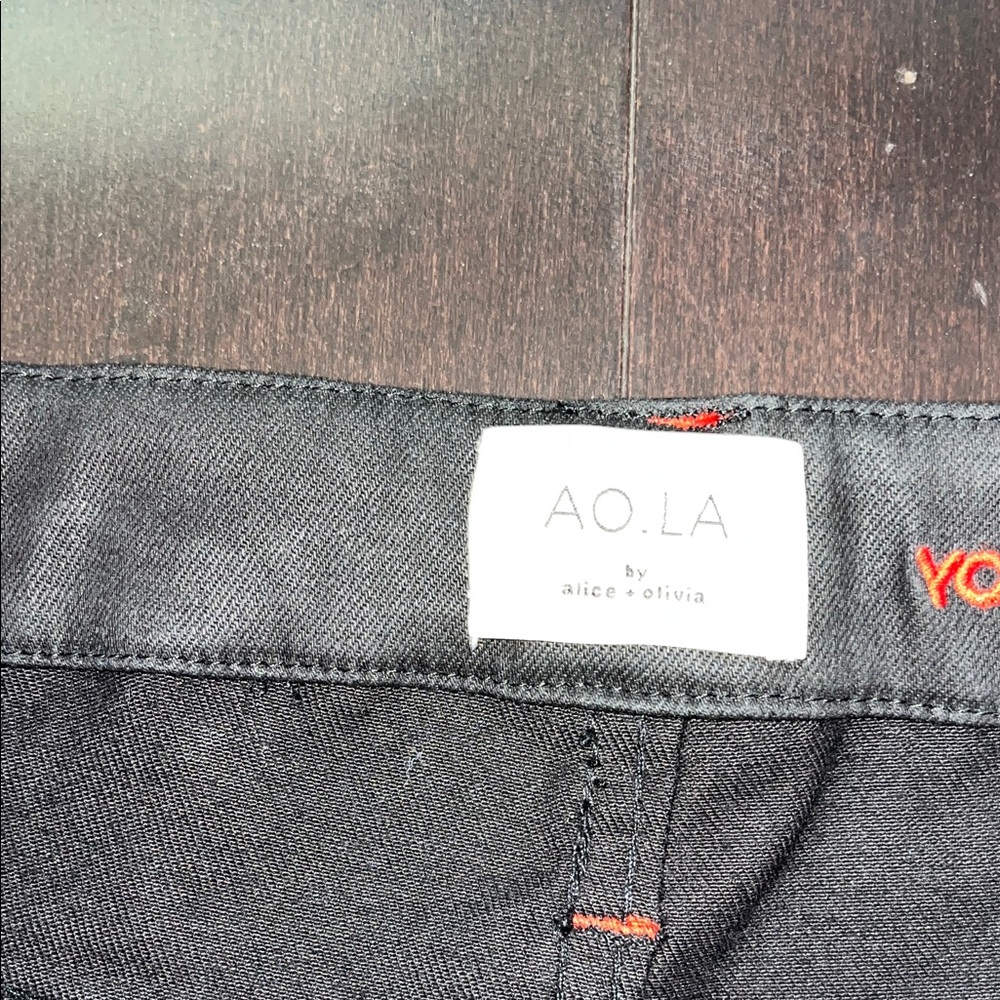 Alice + Olivia Black Embellished Jeans - Picture 4 of 9